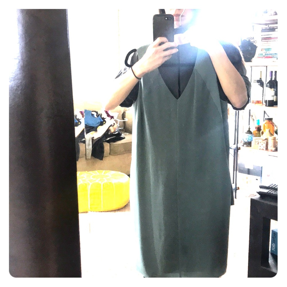 Rag&Bone Mid-Calf Loose mineral Green Dress